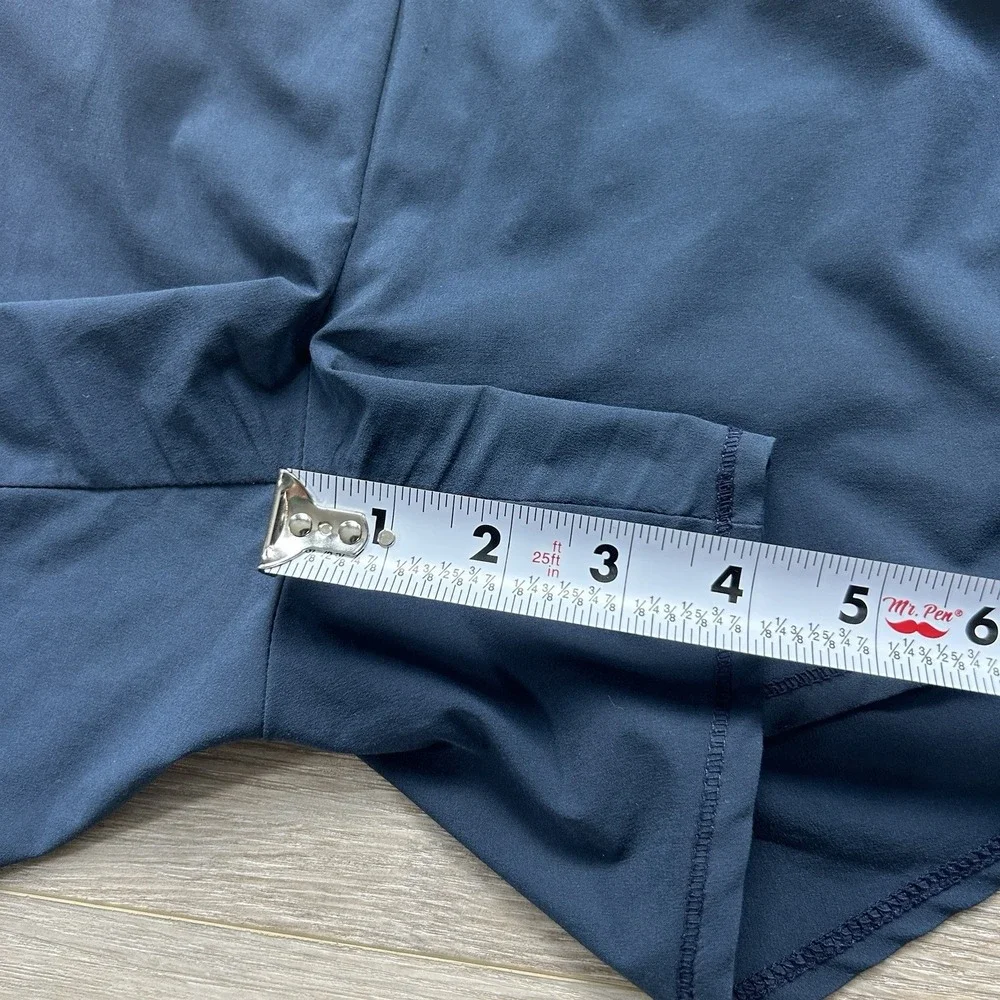 Oiselle Size 8 Toolbelt Roga Shorts Blue Lined Casual Active Gym Workout